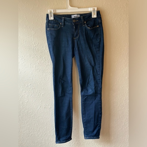 Paige Dark Wash Straight Jeans Size 24 - Picture 3 of 4